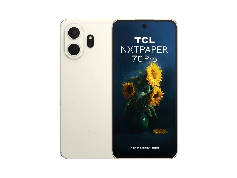 tcl nxtpaper 70 pro 5g smartphone pantalla 6.9" 8gb 256gb camara 50mp bateria 5200mah color dorado