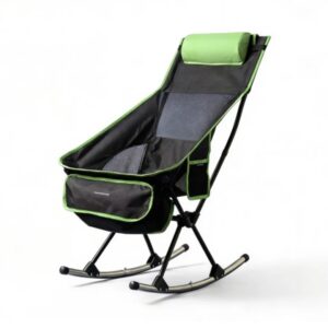 innovagoods trillow silla mecedora de camping 2 en 1 plegable soporta 120kg bolsillo lateral bolsa de transporte