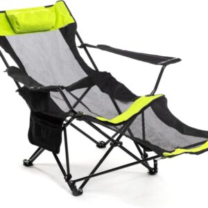 innovagoods kampfort silla tumbona de camping plegable 3 en 1 soporta 120kg bolsillo lateral bolsa de transporte