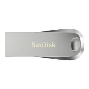 sandisk ultra lux memoria usb 3.1 128gb sin tapa color acero (pendrive)
