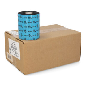 zebra zipship 5319 pack de 6 cintas de transferencia termica original de cera ancho 89mm, longitud 450m