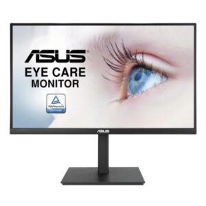 asus va27aq monitor 27" ips qhd 75hz hdr10 respuesta 1ms altavoces 4w ajustable en altura, giratorio e inclinable hdmi, vga, displayport vesa 100x100mm