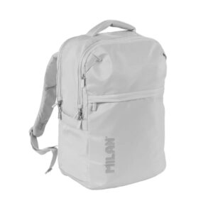 milan shadow mochila 25l 2 bolsillos delanteros, 2 bolsillos laterales, compartimento acolchado para portatil hasta 16" asas regulables y acolchadas color gris