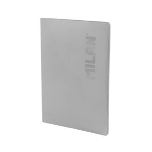 milan shadow libreta encolada formato a4 pautado 1 linea 48 hojas de 95 gr/m2 microperforadas color gris