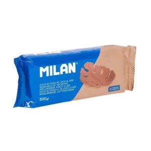 milan pasta para modelar 500gr facil de trabajar seca al aire color terracota