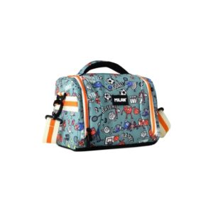 milan sports bolsa isotermica porta alimentos de 5l gran capacidad apertura total bolsillo interior de malla correa regulable medidas 24.5x20x16cm