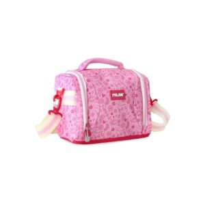 milan pink flowers bolsa isotermica porta alimentos de 5l gran capacidad apertura total bolsillo interior de malla correa regulable medidas 24.5x20x16cm