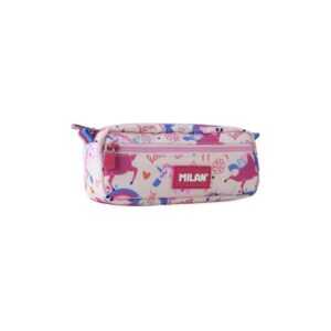 milan flowicorn portatodo rectangular 2 compartimentos con cremallera