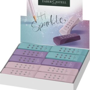 faber castell sparkle rollon goma de borrar libre de pvc bajo residuo colores surtidos