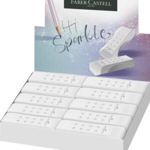 faber castell sparkle rollon goma de borrar libre de pvc bajo residuo color blanco