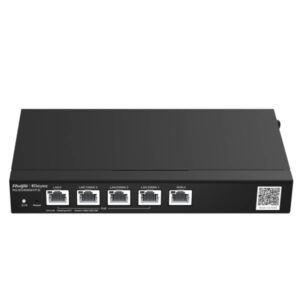 ruijie rg eg305gh p e router de sobremesa 5 puertos 4x poe+ 60w velocidad hasta 1.5gbps capacidad hasta 300 usuarios gestion en la nube color negro