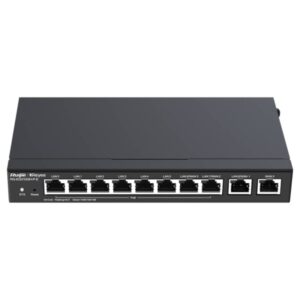 ruijie rg eg310gh p e router de sobremesa 10 puertos 8x poe+ 110w 1.5gbps capacidad hasta 300 usuarios gestion en la nube color negro