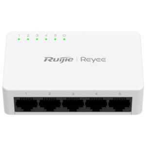 ruijie rg es05f switch de sobremesa 5 puertos velocidad hasta 100mbps color blanco
