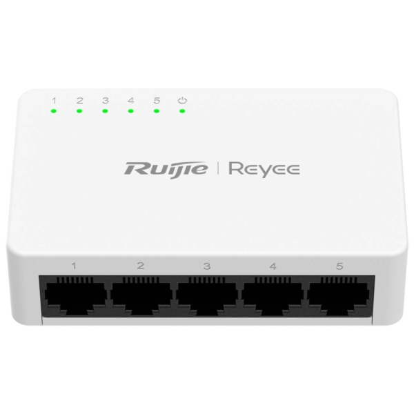 ruijie rg es05f switch de sobremesa 5 puertos velocidad hasta 100mbps color blanco