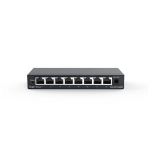 ruijie rg es108gd switch no gestionado 8 puertos velocidad hasta 1gbps carcasa de acero color negro