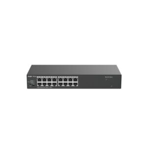 ruijie rg es116g l switch no gestionado 16 puertos ethernet hasta 1gbps carcasa de acero color negro