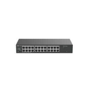 ruijie rg es124g l switch no gestionado 24 puertos velocidad hasta 1gbps carcasa de acero color negro