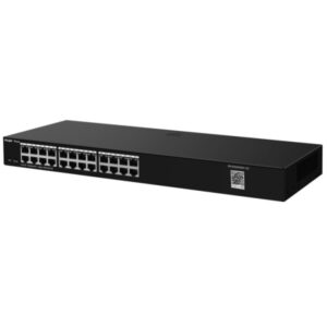 ruijie rg es224gc v2 switch montaje en rack 1u 24 puertos velocidad hasta 1gbps gestion inteligente color negro
