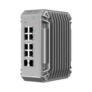 ruijie rg nis3100 8gt2sfp hp switch industrial 8 puertos ethernet hasta 1gbps 2x sfp 1gbps poe/poe+ hasta 240w color gris