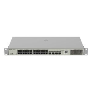 ruijie rg nbs3100 24gt4sfp p v2 switch gestionado en capa 2 montaje en rack 1u 24 puertos ethernet hasta 1gbps 4x sfp 1gbps poe/poe+ hasta 370w color acero