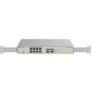 ruijie rg nbs3100 8gt2sfp p v2 switch gestionado en capa 2 8 puertos poe 125w carcasa de acero color acero