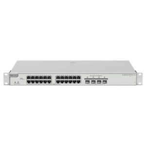 ruijie rg nbs3200 24gt4xs p v2 switch gestionado en capa 2 montaje en rack 1u 24 puertos ethernet hasta 1gbps 4x sfp+ hasta 10gbps poe/poe+ hasta 370w color acero