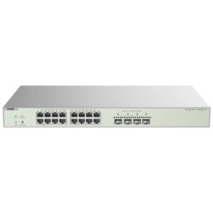 ruijie rg nbs3300 16mg4xs hp switch gestionado en capa 2 16 puertos ethernet hasta 2.5gbps 4x sfp+ hasta 10gbps poe/poe+ hasta 370w fuente de alimentacion fija color acero