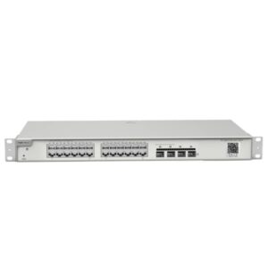 ruijie rg nbs5100 24gt4sfp switch gestionado montaje en rack 1u 24 puertos ethernet hasta 1gbps 4x sfp hasta 1gbps enrutamiento estatico gestion remota color acero