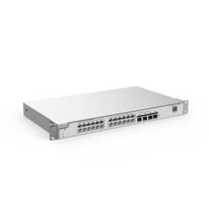 ruijie rg nbs5200 24gt4xs switch gestionado en capa 2+ montaje en rack 1u 24 puertos ethernet hasta 1gbps 4x sfp+ hasta 10gbps enrutamiento estatico carcasa de acero color acero