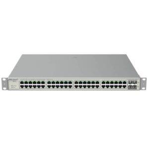 ruijie rg nbs5200 48gt4xs up switch con autonegociacion 48 puertos ethernet hasta 1gbps 4x sfp+ hasta 10gbps poe/poe+/poe++ hasta 740w fuente de alimentacion fija color acero