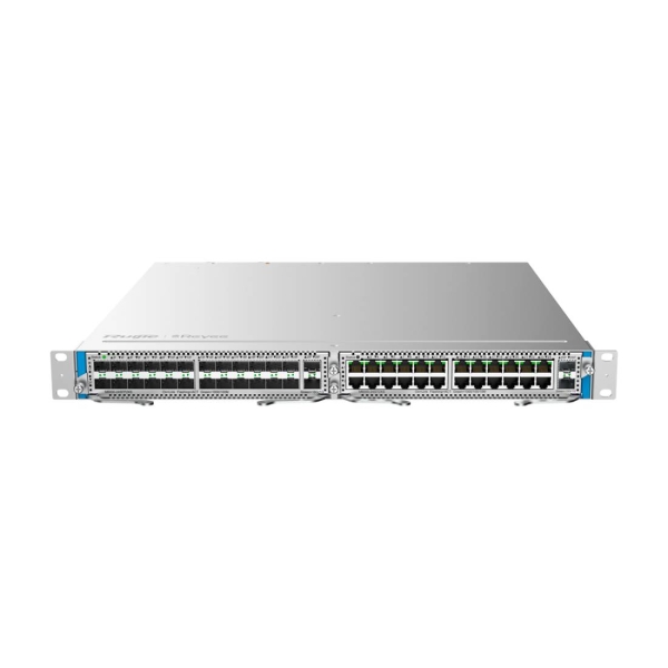 ruijie rg nbs6002 chasis switch para dos modulos montaje en rack 1u 2 ranuras de alimentacion color acero