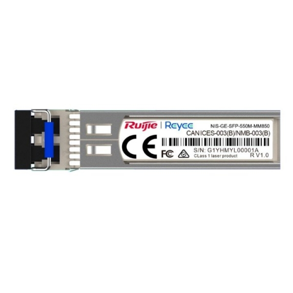 ruijie nis ge sfp 550m mm850 modulo transceptor sfp 1000base sx fibra optica hasta 550m longitud de onda de 850nm color acero
