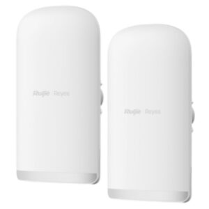 ruijie rg est350g pack de 2 puentes inalambricos velocidad hasta 867mbps alcance hasta 5km antena direccional de 16dbi ethernet color blanco