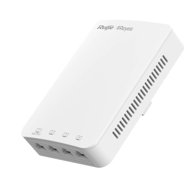 ruijie rg rap1200(p) punto de acceso de doble banda rack 1u 1.3gbps 4x rj45 wifi 5 ac1300 ethernet antenas internas color blanco