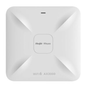 ruijie rg rap2260 punto de acceso de doble banda montaje en techo poe wifi 6 ax3000 3gbps gestion con app antenas integradas ethernet color blanco