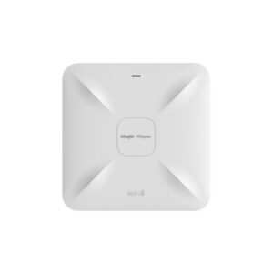 ruijie rg rap2260(e) punto de acceso de doble banda montaje en techo poe+ 3.2gbps wifi 6 ax3200 antenas internas omnidireccionales ethernet color blanco