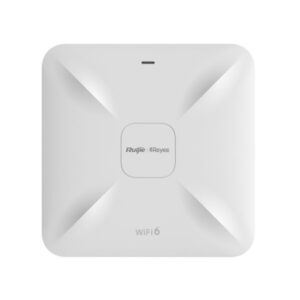 ruijie rg rap2260(g) punto de acceso de doble banda montaje en techo 1.8gbps wifi 6 ax1800 2x rj45 antenas internas ethernet color blanco