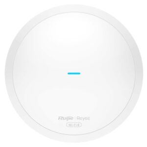 ruijie rg rap62 punto de acceso de doble banda montaje en techo poe 1.8gbps wifi 6 ax1800 gestion con app antenas integradas color blanco