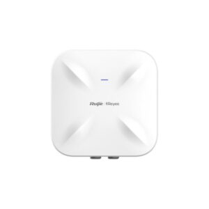 ruijie rg rap6260(g) punto de acceso para exterior doble banda ip68 poe+ 1.8gbps wifi 6 ax1800 antenas internas omnidireccionales ethernet color blanco