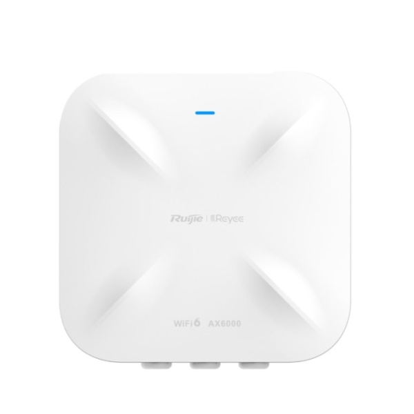 ruijie rg rap6260(h) punto de acceso para exterior doble banda ip68 poe wifi 6 ax6000 6gbps gestion cloud con app ethernet color blanco