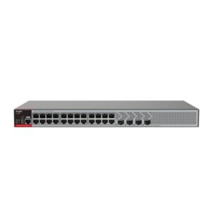 ruijie rg s2915 24gt4ms p l switch con auto negociacion 24 puertos ethernet hasta 1gbps 4x sfp hasta 2.5gbps poe/poe+ hasta 370w fuente de alimentacion fija color negro y gris