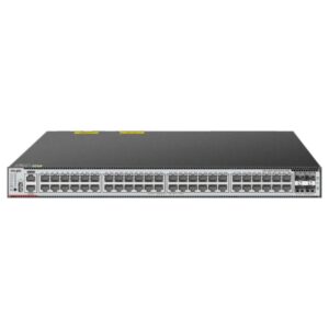 ruijie rg cs85 48gt4xs hpd switch con auto negociacion 48 puertos ethernet hasta 1gbps 4x sfp+ hasta 10gbps ranura de expansion 2 ventiladores integrados color negro y gris
