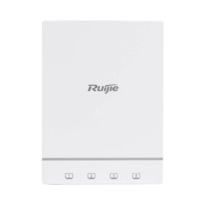 ruijie rg ap180 punto de acceso de doble banda y doble radio poe+ 1.8gbps wifi 6 ax1800 modo fat/fit antenas internas color blanco