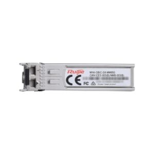 ruijie mini gbic sx mm850 modulo transceptor sfp 1000base sx fibra optica hasta 550m conector lc longitud de onda de 850nm color acero