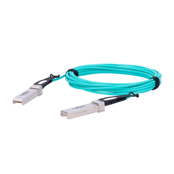 ruijie xg sfp aoc5m cable de fibra optica aoc sfp+ 5 metros 10 gbps por canal color turquesa