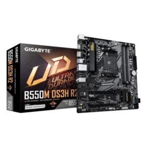 gigabyte b550m ds3h r2 placa base amd am4 4x ddr4 m.2, sata, pcie 4.0 m.2, sata hdmi, dp microatx