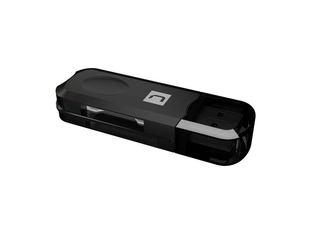 natec mini ant 3 lector de tarjetas sdhc, mmc, m2, microsd, usb 2.0 color negro