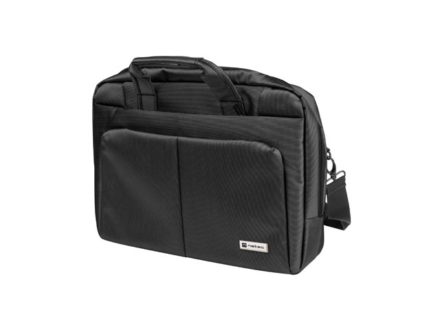 natec gazelle maletin para portatiles de 15,6" multiples bolsillos resistente a salpicaduras gran capacidad color negro