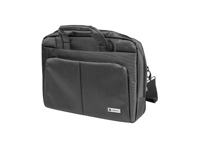 natec gazelle maletin para portatiles de 15,6" multiples bolsillos resistente a salpicaduras gran capacidad color gris