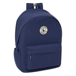safta el ganso jeans mochila para portatiles hasta 15.6" bolsillo para tablet hasta 11" antirrobo asa de mano conector usb acolchada 31x44x18cm color azul marino
